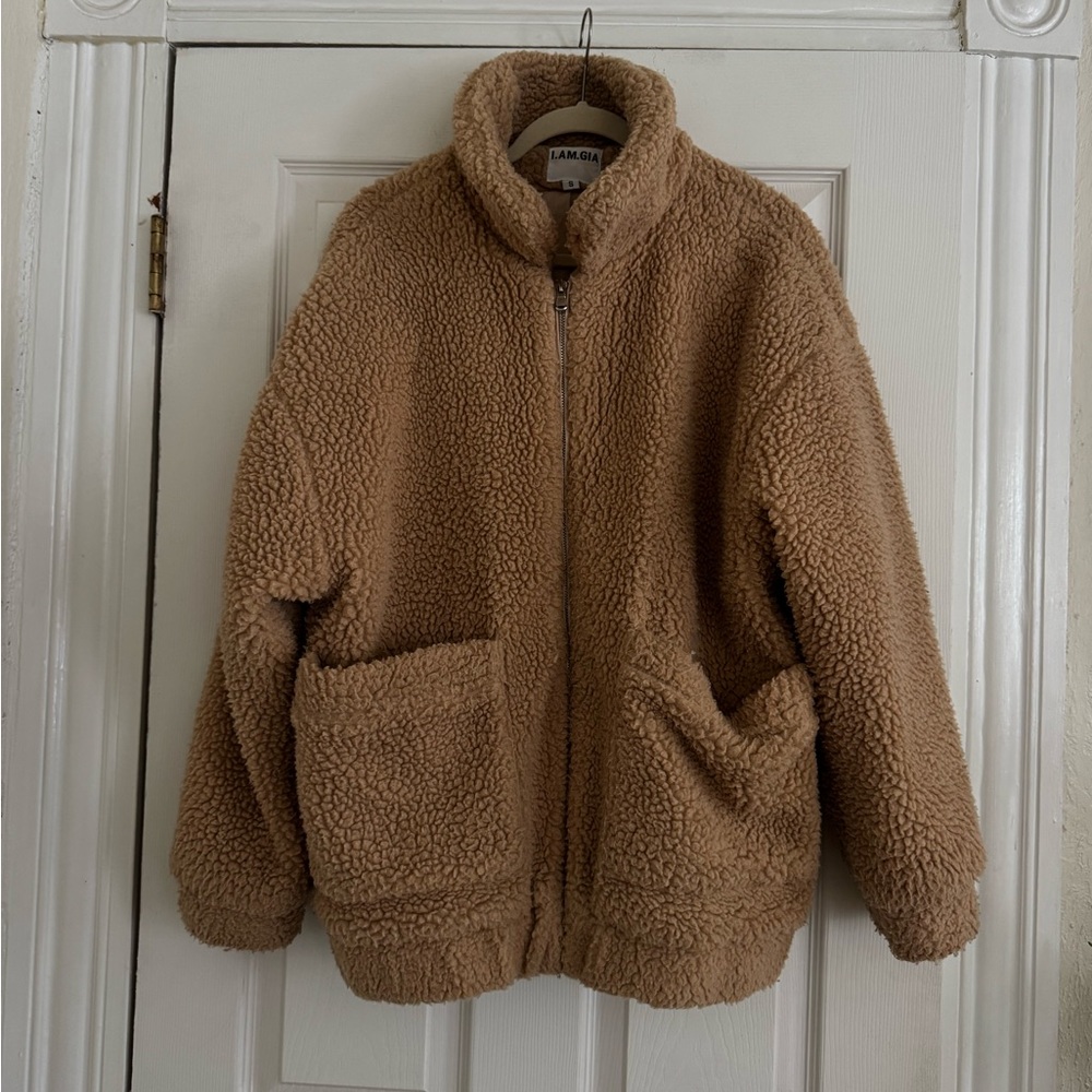I.AM.GIA Tan Sherpa Jacket
